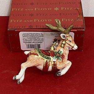 Fitz & Floyd "Holiday Home" Christmas Ornament in Original Box